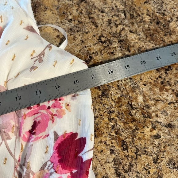 NWT City Studios Party Pink Floral High Low Junior Dress With Front Slit Size 11 - Picture 8 of 14